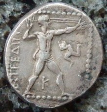 ギリシャコイン　パンフィリア　アスペンドス　スタテル銀貨