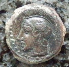 ギリシャコイン　シチリア　カマリナ　トリアスブロンズ貨