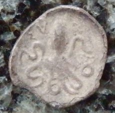 ギリシャコイン　シチリア　シラクサ　リトラ銀貨