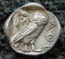 ギリシャコイン　アテネ　テトラドラクマ銀貨