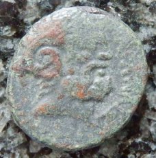 ギリシャコイン　シチリア島　カタネ　リトラブロンズ貨