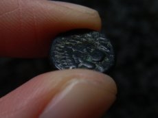 画像12: 古代ギリシャコイン　トローアス　アンタンドロス　銅貨　前４００－前２８４年　アポロン　舌を出すライオン (12)