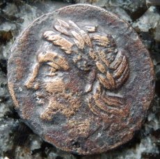 ギリシャコイン　イオニア・ルーカイ　ブロンズ貨