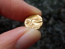 画像13: 古代ケルトコイン(額装付き)　ガリア・モリニー族　4分の1スタテル金貨　前７０－前５０年　古代ケルトの詩的なデザイン (13)