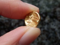 画像11: 古代ケルトコイン(額装付き)　ガリア・モリニー族　4分の1スタテル金貨　前７０－前５０年　古代ケルトの詩的なデザイン (11)