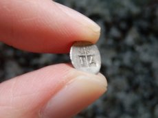 画像16: 古代ギリシャコイン(額装付き)　マケドニア　トラジロス　銀貨　前４５０－前４１０年　ブドウの房 (16)