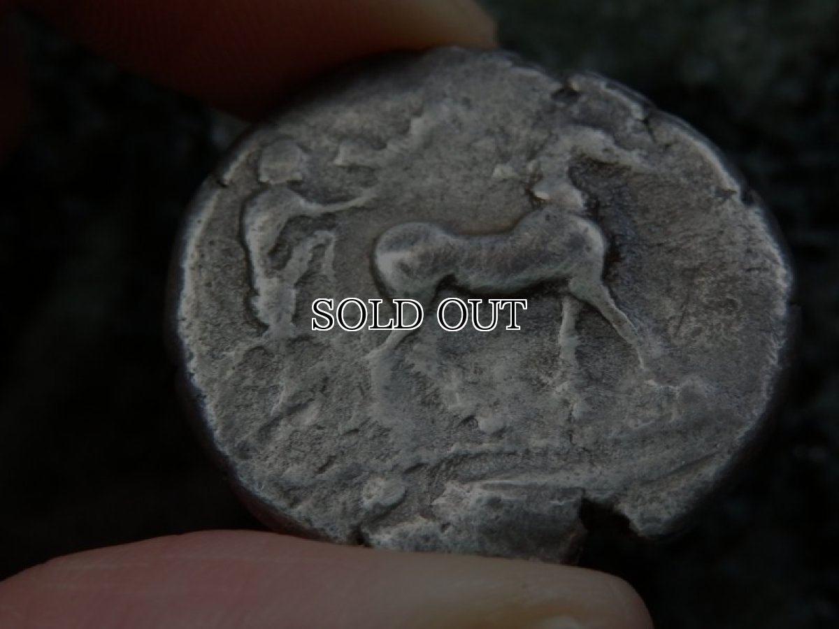 画像12: 古代ギリシャコイン(額装付き)　シチリア島・メッセナ　テトラドラクマ銀貨　前４８０－前４６１年　僭主アナクシラスの古代オリンピック優勝を表す意匠 (12)