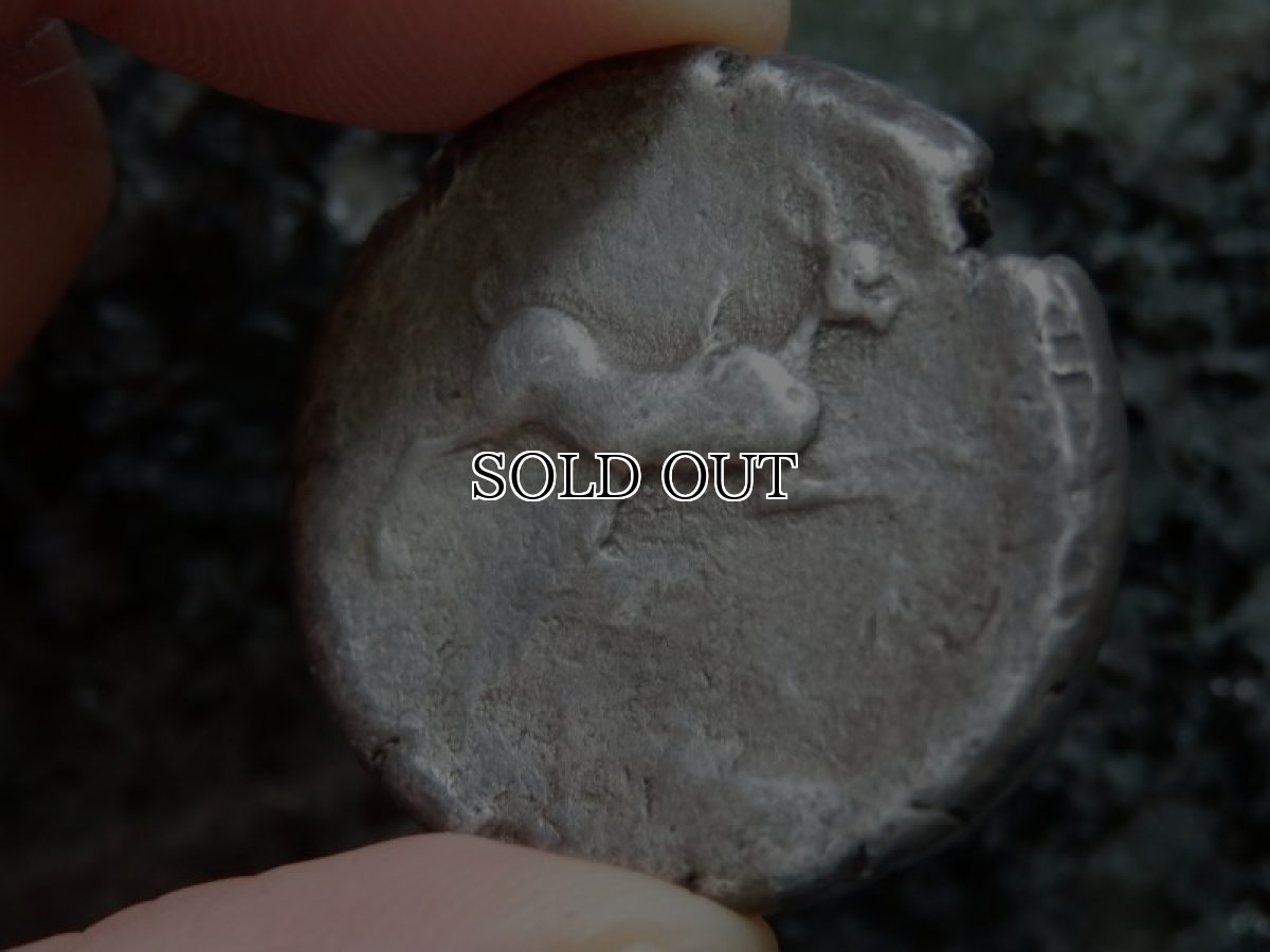 画像14: 古代ギリシャコイン(額装付き)　シチリア島・メッセナ　テトラドラクマ銀貨　前４８０－前４６１年　僭主アナクシラスの古代オリンピック優勝を表す意匠 (14)