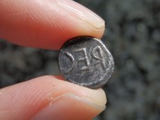画像13: 古代ギリシャコイン(額装付き)　ブルッティウム・レギウム　前　銀貨　駆けるウサギ　鏡文字 (13)