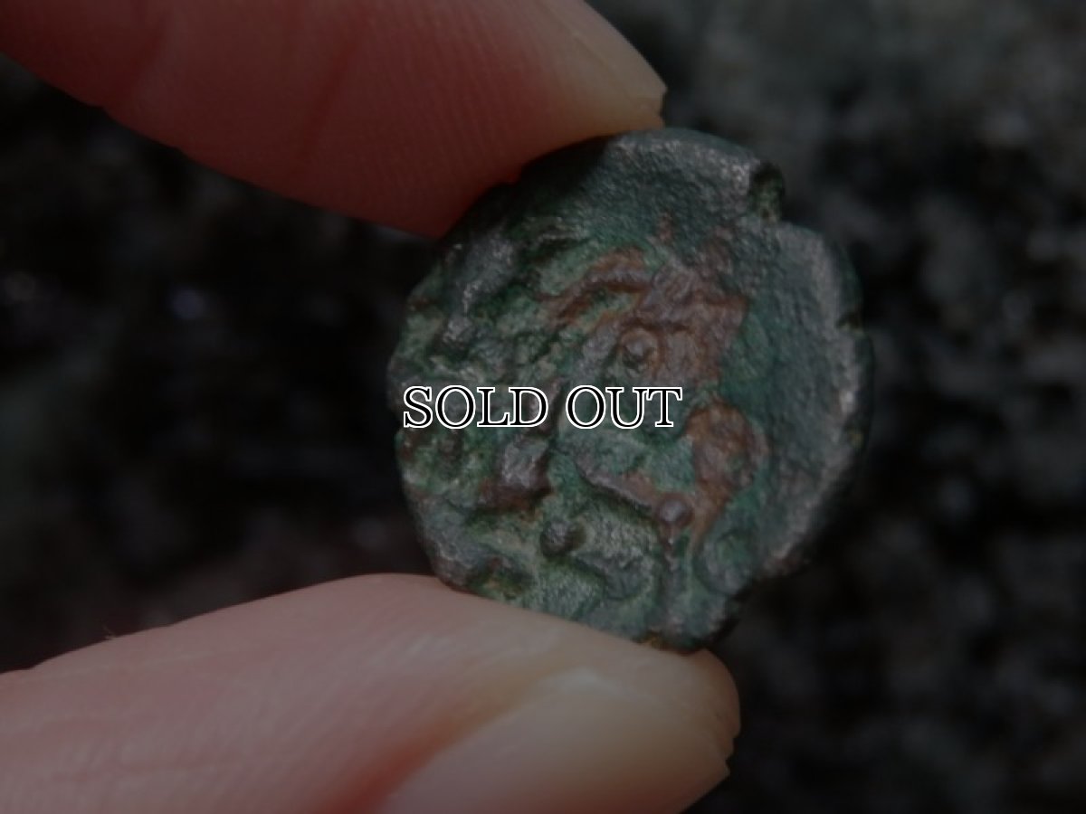 画像13: 古代ケルトコイン　(額装付き)　ガリア・ベロウァキー族　銅貨　前６０－前２５年　走る人　古代ケルト芸術 (13)