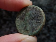 画像5: 古代ローマコイン　属州貨(トラキア王国・ロエメタルケス3世)　38-46年　ブロンズ貨　カリグラの肖像　リースとシュロを持つニケ (5)