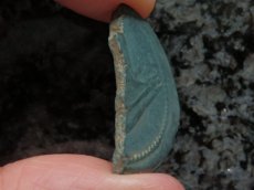 画像10: 古代ローマコイン　属州貨(ガリア・ヴィエンヌ)　前36年以降　半分に割られたアス銅貨　ユリウス・カエサルの肖像　ガレー船　カエサルの植民市ヴィエンヌの半分に割られたアス貨 (10)