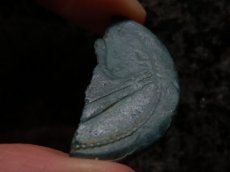 画像11: 古代ローマコイン　属州貨(ガリア・ヴィエンヌ)　前36年以降　半分に割られたアス銅貨　ユリウス・カエサルの肖像　ガレー船　カエサルの植民市ヴィエンヌの半分に割られたアス貨 (11)
