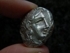 画像6: 古代ギリシャコイン　アテネ　テトラドラクマ銀貨　前４００－前３００年　アテナ神の肖像　フクロウ(アテナ神の聖鳥) (6)