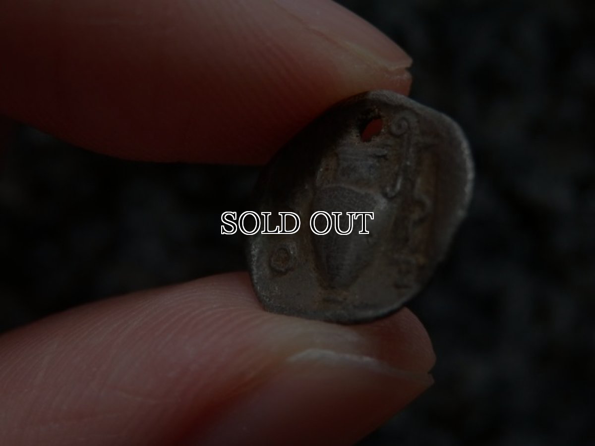 画像15: 古代ギリシャコイン(額装付き)　トラキア　タソス島　前４００－前３５０年　銀貨　カンタロスを持つサテュロス　アンフォラ (15)