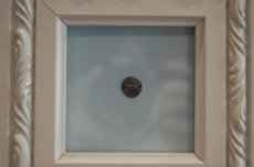 画像5: 古代ギリシャコイン(額装付き)　ブルッティウム・レギウム　前　銀貨　駆けるウサギ　鏡文字 (5)