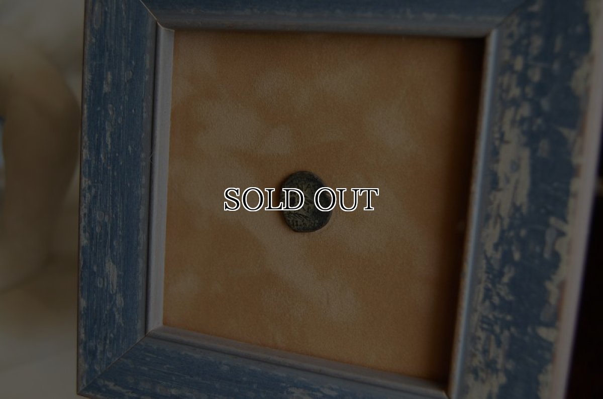 画像8: 古代ギリシャコイン(額装付き)   ミュシア地方　ペルガモン　銅貨  前１２３－前１００年　翼を広げたフクロウ (8)