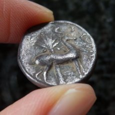 画像9: 古代ギリシャコイン　イオニア地方エフェソス　ドラクマ銀貨　前２０２－前１５０年　エフェソスのアルテミス信仰を象徴する蜂の銀貨 (9)