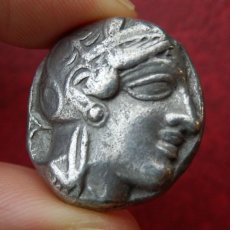 画像5: 古代ギリシャコイン　アッティカ地方　アテネ　テトラドラクマ銀貨　前450年頃発行　古代コインで最も有名な意匠　アテナ神と聖鳥フクロウのコイン (5)