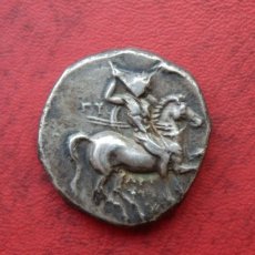 古代ギリシャコイン　イタリア・カラブリア州タラス　スタテル銀貨　前３世紀　イルカに乗るタラスの銀貨