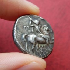 画像6: 古代ギリシャコイン　イタリア・カラブリア州タラス　スタテル銀貨　前２８１－前２７２年　イルカに乗るタラスの銀貨 (6)