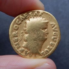 画像2: 古代ローマコイン　帝政期　ネロ　アウレウス金貨　64-66年　ネロ肖像　守護者ユピテル (2)