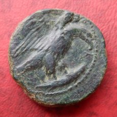 古代ギリシャコイン　シチリア島・アクラガス　銅貨　前５世紀　シチリア島の海の幸、カニのコイン