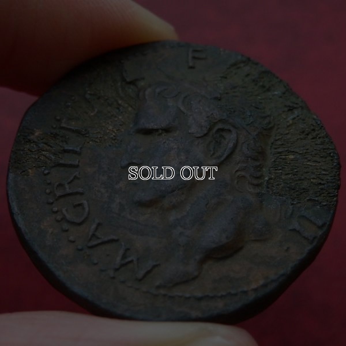 画像7: 古代ローマコイン　帝政期　カリグラ　アス銅貨　３７-４１年　船嘴冠を戴いたアグリッパの肖像 (7)