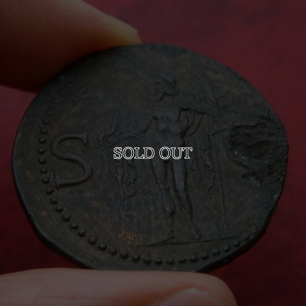 画像11: 古代ローマコイン　帝政期　カリグラ　アス銅貨　３７-４１年　船嘴冠を戴いたアグリッパの肖像 (11)