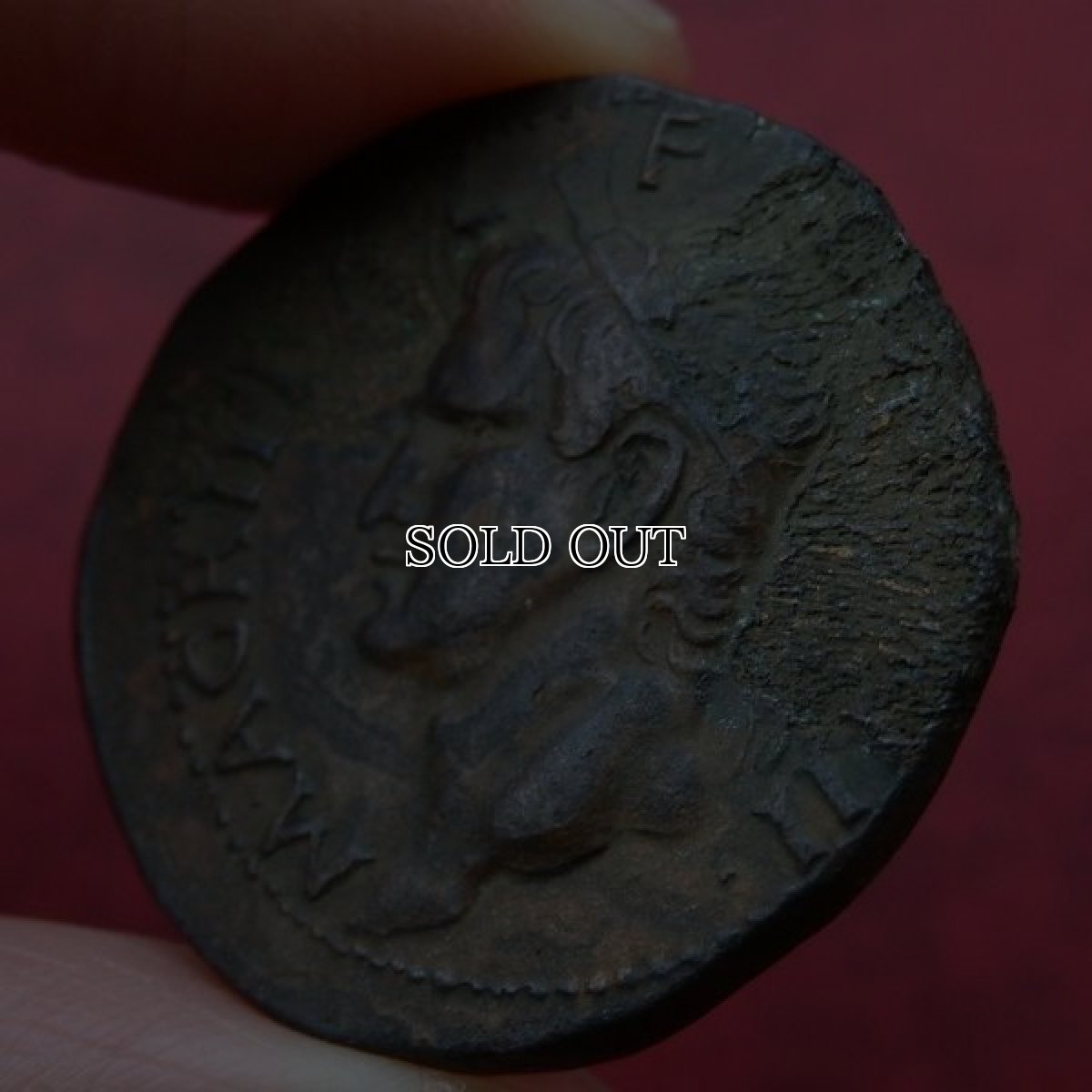 画像6: 古代ローマコイン　帝政期　カリグラ　アス銅貨　３７-４１年　船嘴冠を戴いたアグリッパの肖像 (6)