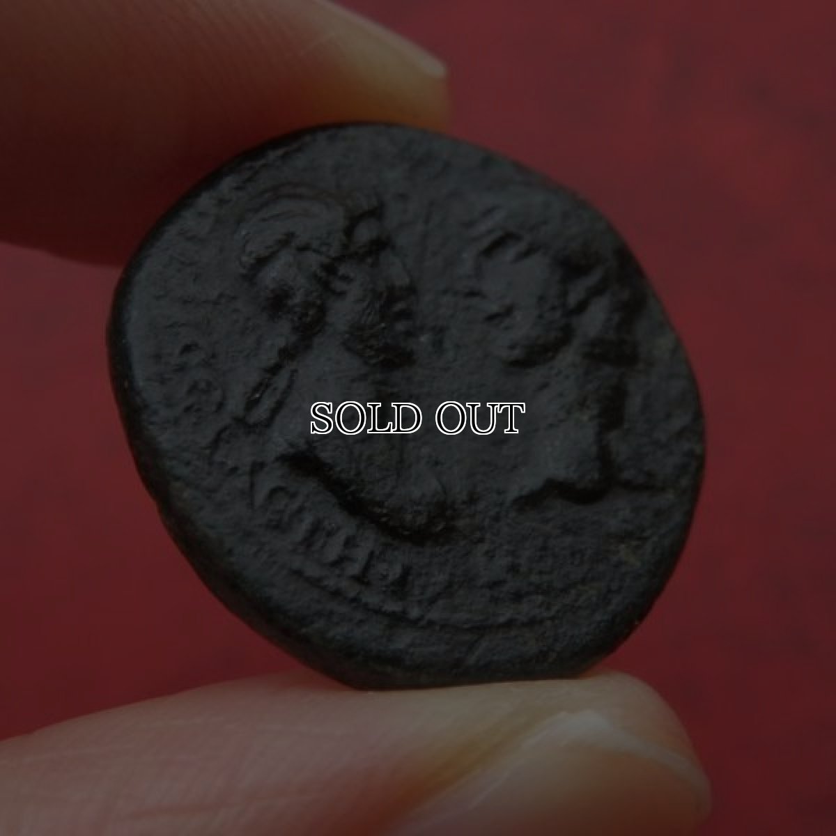 画像3: 古代ローマコイン　帝政期　ネロと母アグリッピナ　54－59年　銅貨(属州貨イオニア地方スミルナ)　ネロとアグリッピナ、悲劇の親子のコイン (3)