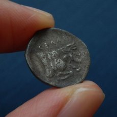 画像6: 古代ギリシャコイン(額装付き)　シチリア島・ジェラ　前５世紀　銀貨　ジェラ川を神格化した人面牛の銀貨 (6)