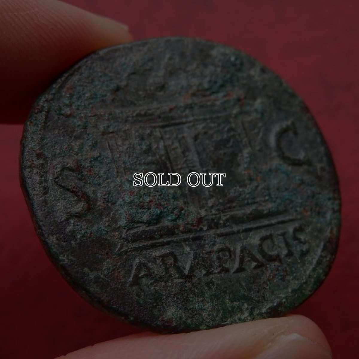 画像7: 古代ローマコイン　帝政期　ネロ　アス銅貨　６５年　ローマに現存するアラ・パキスが刻まれたネロの銅貨 (7)