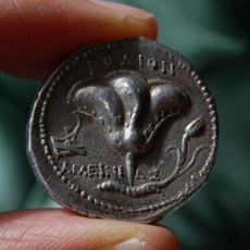 画像6: 古代ギリシャコイン　カリア地方ロードス島　テトラドラクマ銀貨　前２３０－前２０５年　エーゲ海の薔薇の島、ロードス島のヘリオスと薔薇の銀貨  (6)