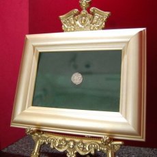 画像3: 古代ローマコイン　(額装付き)　 共和政期　前137年　セクスティウス・ポンペイウス　デナリウス銀貨　ローマ建国神話、ロムルスとレムスのコイン (3)