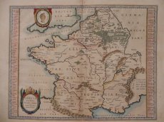 画像1: １７世紀のカエサル『ガリア戦記』　ガリアの地図　１６３５年 (1)