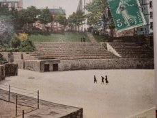 画像5: パリの古代円形劇場(ルテキア円形劇場)　アンティークポストカード 額付き (5)