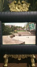 画像1: パリの古代円形劇場(ルテキア円形劇場)　アンティークポストカード 額付き (1)