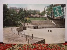 画像3: パリの古代円形劇場(ルテキア円形劇場)　アンティークポストカード 額付き (3)