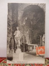 画像3: パリのユリアヌス帝の古代浴場跡(クリュニー中世美術館)　アンティークポストカード　額付き (3)