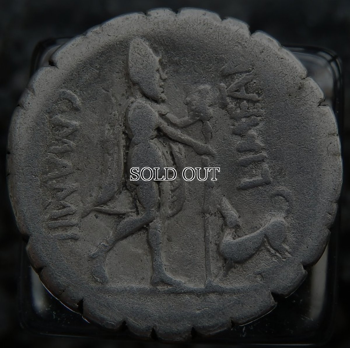 画像3: 古代ローマコイン　共和政期　前８２年　デナリウス銀貨　マミリウス・リメタヌス　メルクリウス肖像　オデュッセウスと忠犬アルゴス　『オデュッセイア』に関連するローマコイン (3)