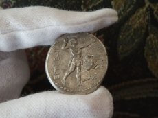 画像5: 古代ギリシャコイン　パンフィリア地方アスペンドス　スタテル銀貨　前３８０－前３３０年発行　レスリング　古代オリンピックのコイン (5)