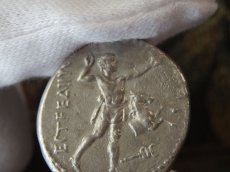 画像6: 古代ギリシャコイン　パンフィリア地方アスペンドス　スタテル銀貨　前３８０－前３３０年発行　レスリング　古代オリンピックのコイン (6)