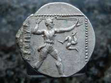 画像3: 古代ギリシャコイン　パンフィリア地方アスペンドス　スタテル銀貨　前３８０－前３３０年発行　レスリング　古代オリンピックのコイン (3)