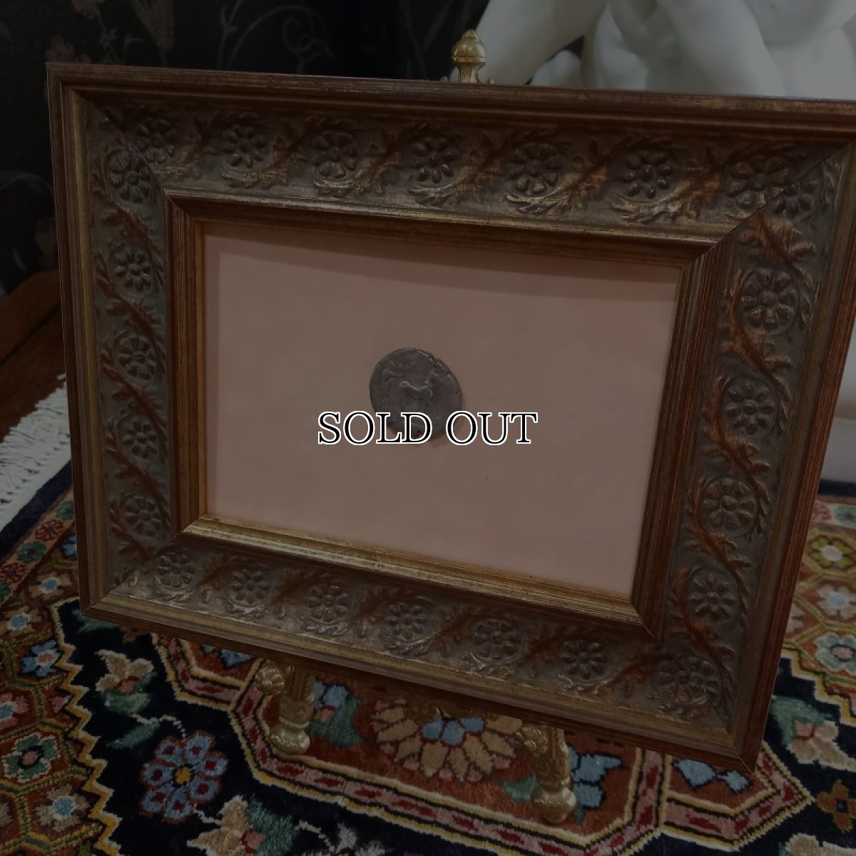 画像5: 古代ギリシャコイン(額装付き)　シチリア島・メッセナ　テトラドラクマ銀貨　前４８０－前４６１年　僭主アナクシラスの古代オリンピック優勝を表す意匠 (5)