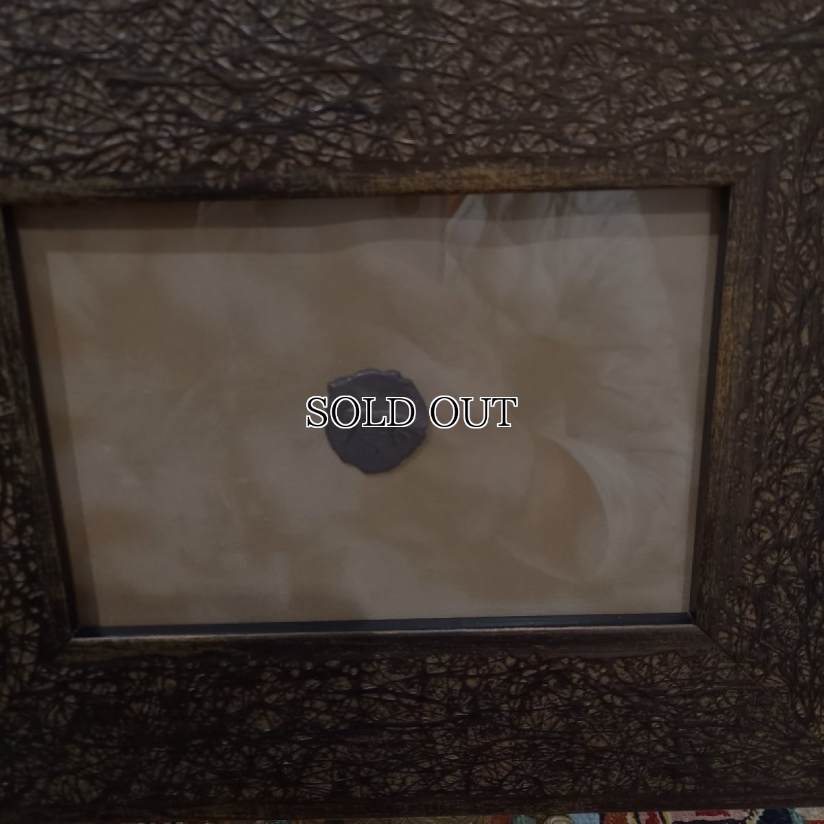 画像5: 古代ギリシャコイン(額装付き)　シチリア島　セジェスタ　ディドラクマ銀貨　前４１２－前４００年　頭を下げる犬　可憐なセジェスタのニンフ (5)