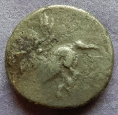 画像8: 古代ギリシャコイン(額装付き)　コリントス　スタテル銀貨　前３５０－前３０６年　コリントスの象徴ペガサス　コリントス式兜のアテナ神 (8)