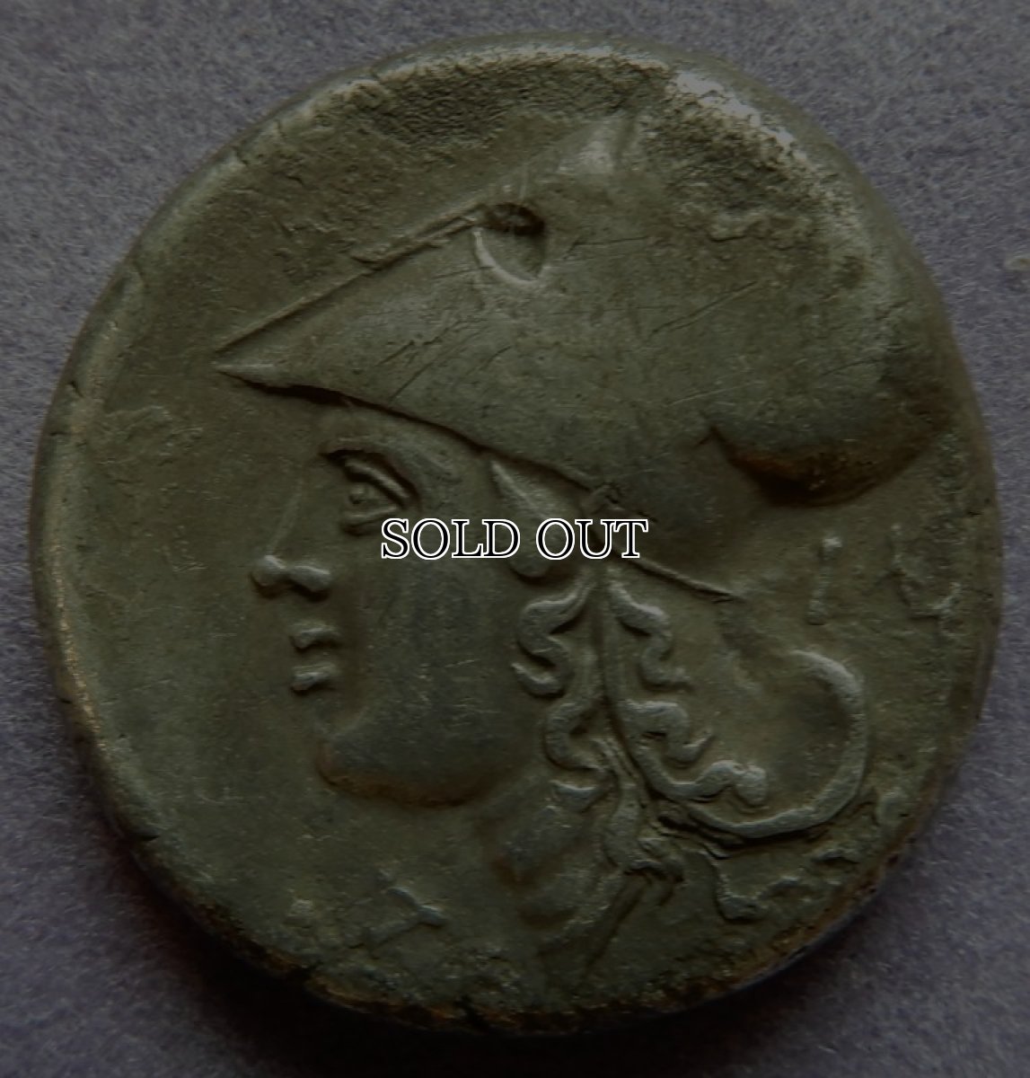 画像7: 古代ギリシャコイン(額装付き)　コリントス　スタテル銀貨　前３５０－前３０６年　コリントスの象徴ペガサス　コリントス式兜のアテナ神 (7)