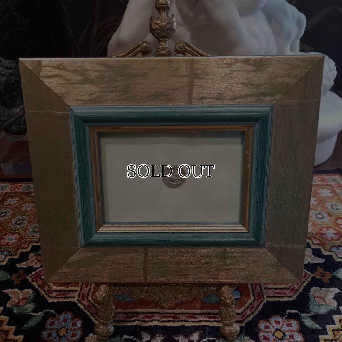 画像2: 古代ギリシャコイン(額装付き)　シキオン　半ドラクマ銀貨　前３３０－前３００年　幻獣キマイラ　ハト (2)