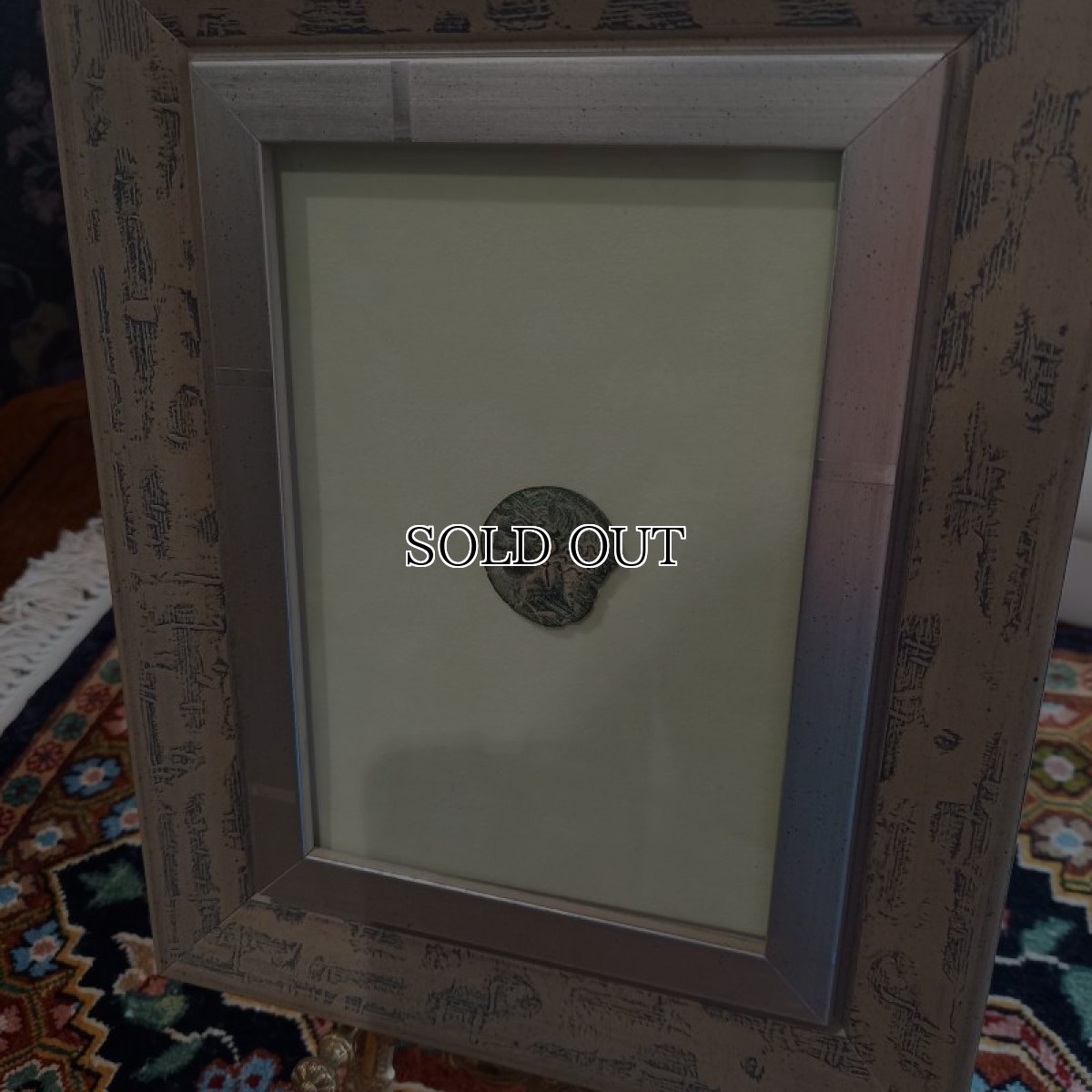 画像4: 古代ギリシャコイン(額装付き)　カルタゴ　銅貨　前２６４－前２４１年　カルタゴの守護女神タニト　馬とウラエウス (4)